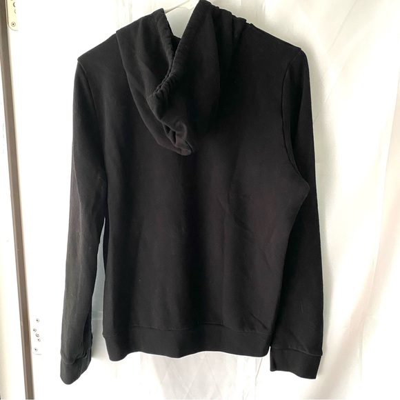 PINK Victoria’s Secret sweatshirt black full zip SZ L NWOT - Picture 2 of 11
